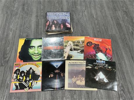 LOT OF ROCK RECORDS - MOST ARE VERY SCRATCHED - GREAT TITLES