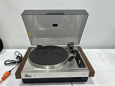 SANSUI FR-4060 AUTOMATIC TURNTABLE - POWERS UP / SPINS