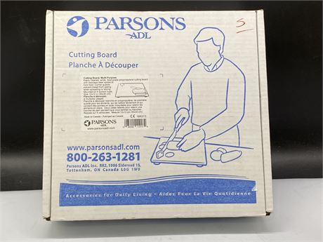 NEW IN BOX PARSONS ADC CUTTING BOARD