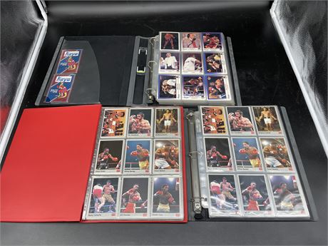 3 BINDERS OF BOXING CARDS (Multiple Muhammad Ali cards)