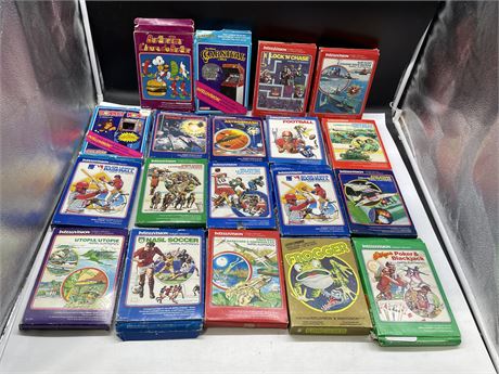 LOT OF 19 IN BOX INTELLIVISION GAMES