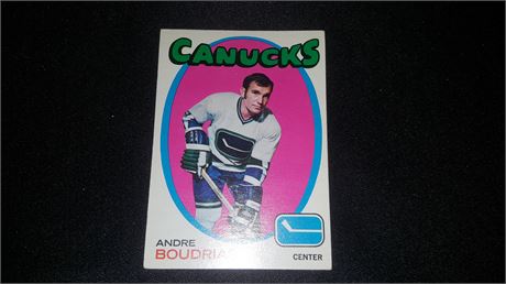 ANDRE BOUDRIAS MINT CANUCKS 71/72