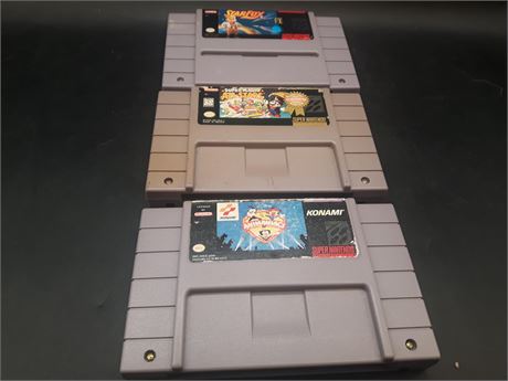 COLLECTION OF SUPER NINTENDO GAMES - TESTED AND WORKING