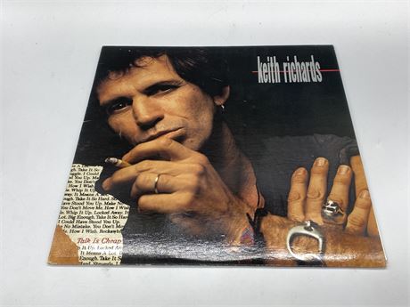 KEITH RICHARDS - TALK IS CHEAP 1988 FIRST CANADIAN COPY - NEAR MINT (NM)