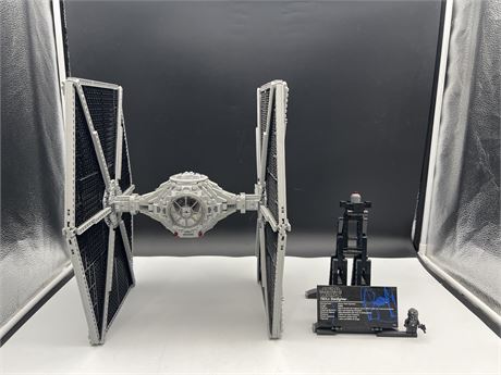 LEGO STAR WARS UCS TIE FIGHTER - COMPLETE - NO BOX OR INSTRUCTIONS - 16”x11”x9”