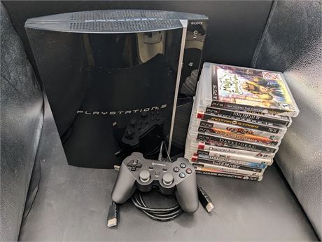PS3 CONSOLE WITH GAMES - VERY GOOD CONDITION