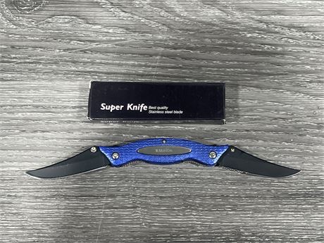 NEW WARRIOR FOLDING DOUBLE KNIFE 9.5” LONG