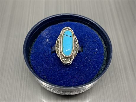 TURQUOISE / STERLING RING