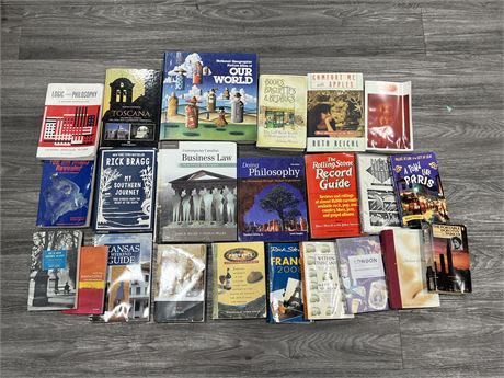 LOT OF MISC BOOKS, TEXTBOOKS & ECT