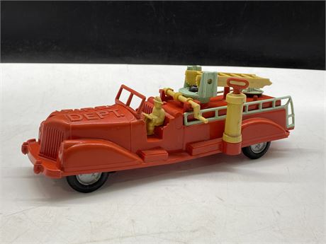 VINTAGE RENWAL FRICTION POWER FIRETRUCK - PRODUCT #113 (11” LONG)