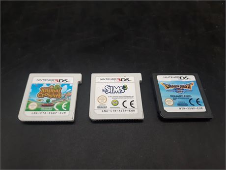 COLLECTION OF EUROPEAN DS / 3DS GAMES - VERY GOOD CONDITION