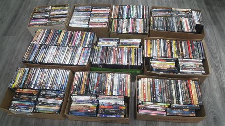 10 BOXES DVD'S