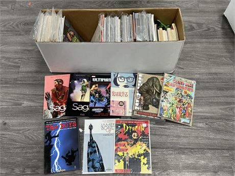 LONGBOX OF GRAPHIC NOVELS & COMICS (Mostly graphic novels)
