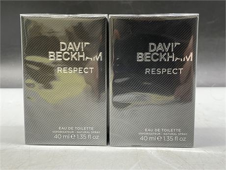 (2 SEALED) DAVID BECKHAM RESPECT PERFUME