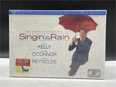 SEALED SINGIN’ IN THE RAIN 60TH ANNIVERSARY BLU-RAY COLLECTORS EDITION