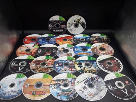 COLLECTION OF XBOX 360 GAMES - DISC ONLY