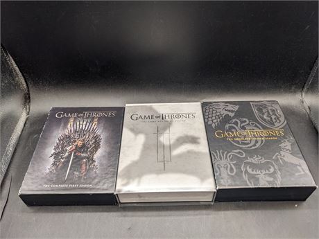 GAME OF THRONES SEASONS 1 - 3 BLURAY - EXCELLENT CONDITION