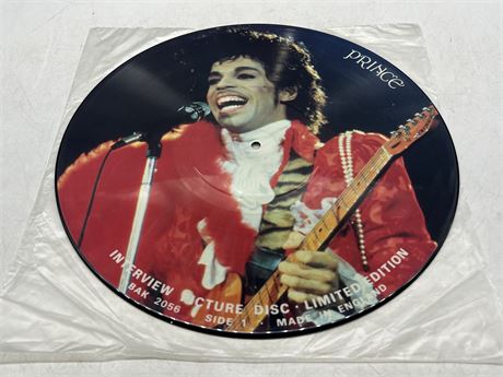 LIMITED EDITION PRINCE PICTURE DISC - VG+