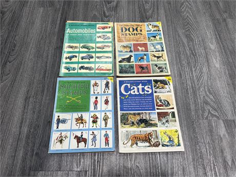 4 COLLECTABLE STAMP BOOKS