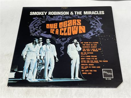 SMOKEY ROBINSON & THE MIRACLES - THE TEARS OF A CLOWN - EXCELLENT (E)