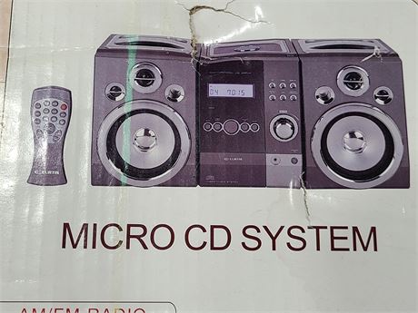 NEW IN BOX CURTIS MICRO CD SYSTEM