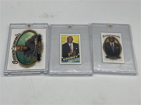 3 GOODWIN CHAMPIONS MICHAEL JORDAN CARDS IN ONE TOUCH CASES
