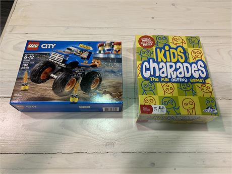 (NEW) LEGO MONSTER TRUCK & KIDS CHARADES GAME