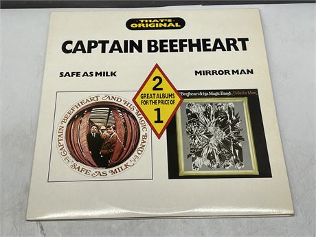 CAPTAIN BEEFHEART UK PRESSING - SAFE AS MILK/MIRRORMAN 2 LP’S - MINT (M)