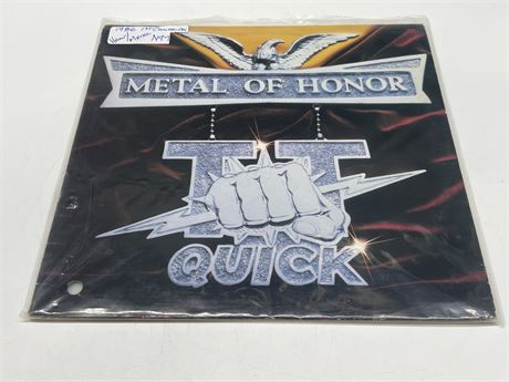 1986 TT QUICK - METAL OF HONOR 1ST CDN PRESS - NEAR MINT (NM)