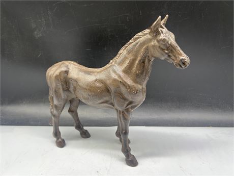 HEAVY CAST IRON HORSE - 12” WIDE 11” TALL