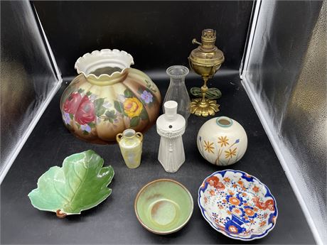 LOT OF VINTAGE/HAND PAINTED ITEMS