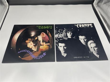 2 THE CRAMPS RECORDS - (VG+)