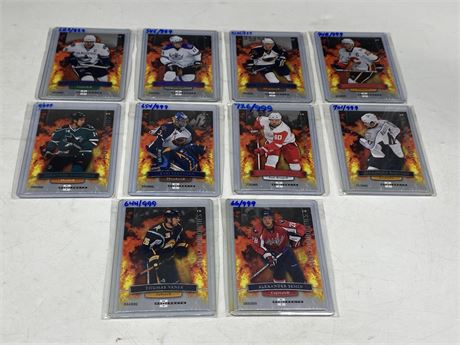 (10) 2008 LIMITED EDITION NHL HOT COMMODITIES CARDS