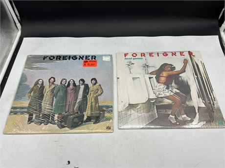 2 SEALED OLD STOCK FOREIGNER RECORDS