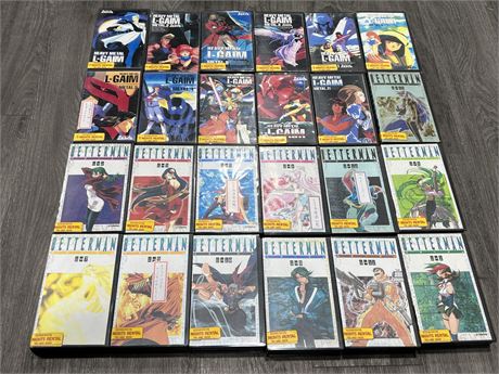 24 JAPANESE ANIME HEAVY METAL / BETTERMAN VHS TAPES