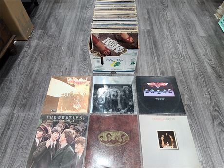 BOX OF RECORDS (most are scratched)