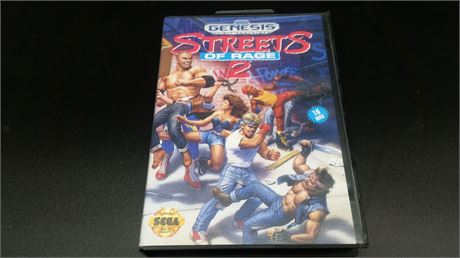 STREETS OF RAGE 2 (SEGA GENESIS) COMPLETE WITH BOX & INST.