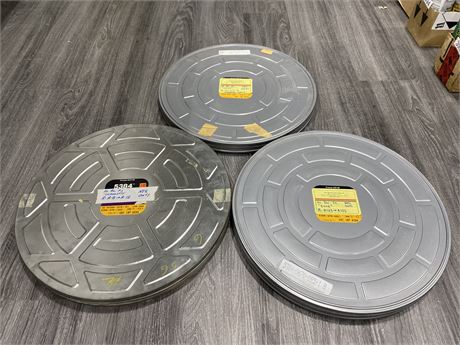 3 LARGE FILM CONTAINERS