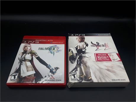 COLLECTION OF FINAL FANTASY GAMES - VERY GOOD CONDITION - PS3