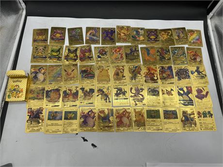 52 GOLD FOIL POKÉMON CARDS
