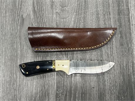 STEEL KNIFE W/ SHEATH - 4.5” BLADE