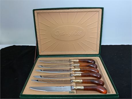 GOLD PLATED GLO HILL KNIFE SET