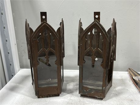 GOTHIC STYLE WALL MOUNTING LIGHTING SHADES (12.5” tall)