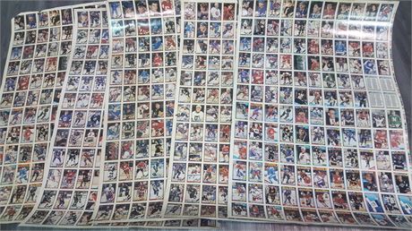 LARGE ROLL OF UNCUT 1990s HOCKEY CARDS
