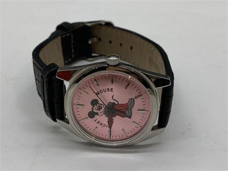 NEW OLD STOCK MICKEY MOUSE MECHANICAL WATCH