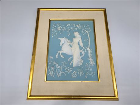 GEORGE MCMONIGLE FRANKLIN MINT THE LADY AND THE UNICORN (17"x14")