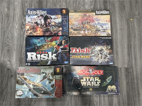 VARIOUS BOARD GAMES - UNSURE IF COMPLETE OR NOT