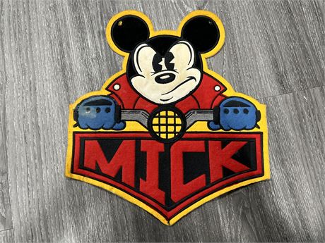 LARGE VINTAGE MICKEY MOUSE PATCH (12.5”x14”)