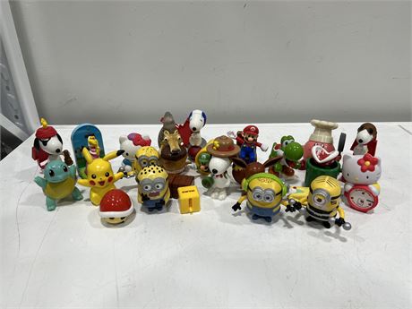 LOT OF MISC COLLECTOR TOYS - MOSTLY MCDONALDS