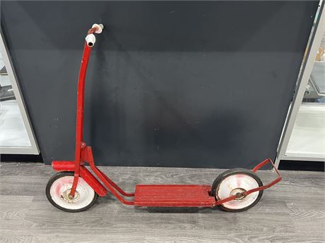 VINTAGE RED 1960’s SCOOTER - 41” LONG